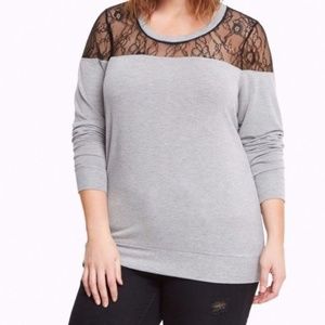 Torrid Lace Sweatshirt